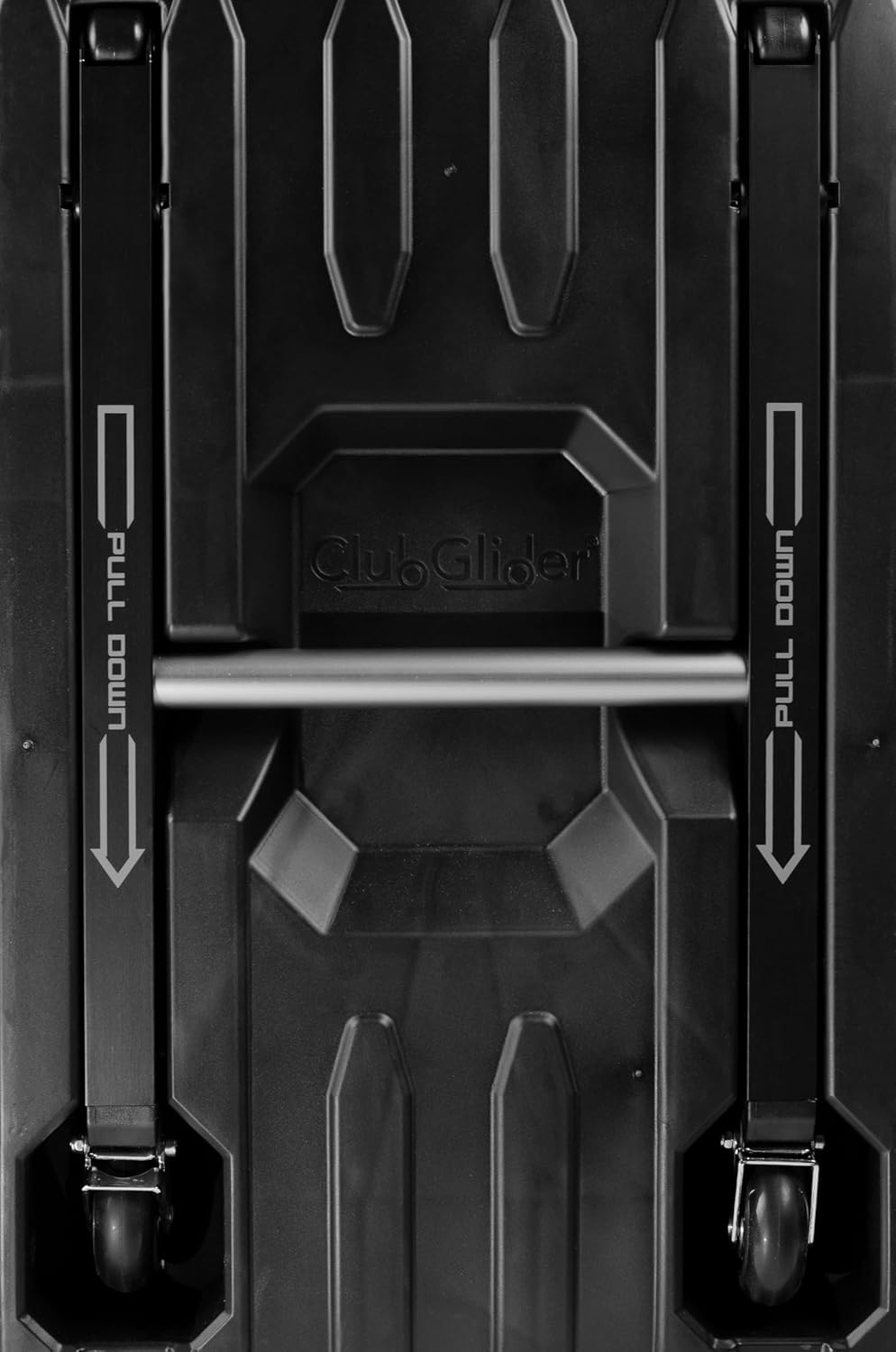 ClubGlider leg and wheel mechanism