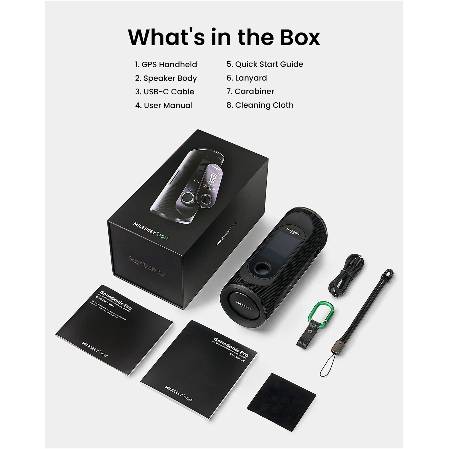Mileseey GeneSonic Pro box contents