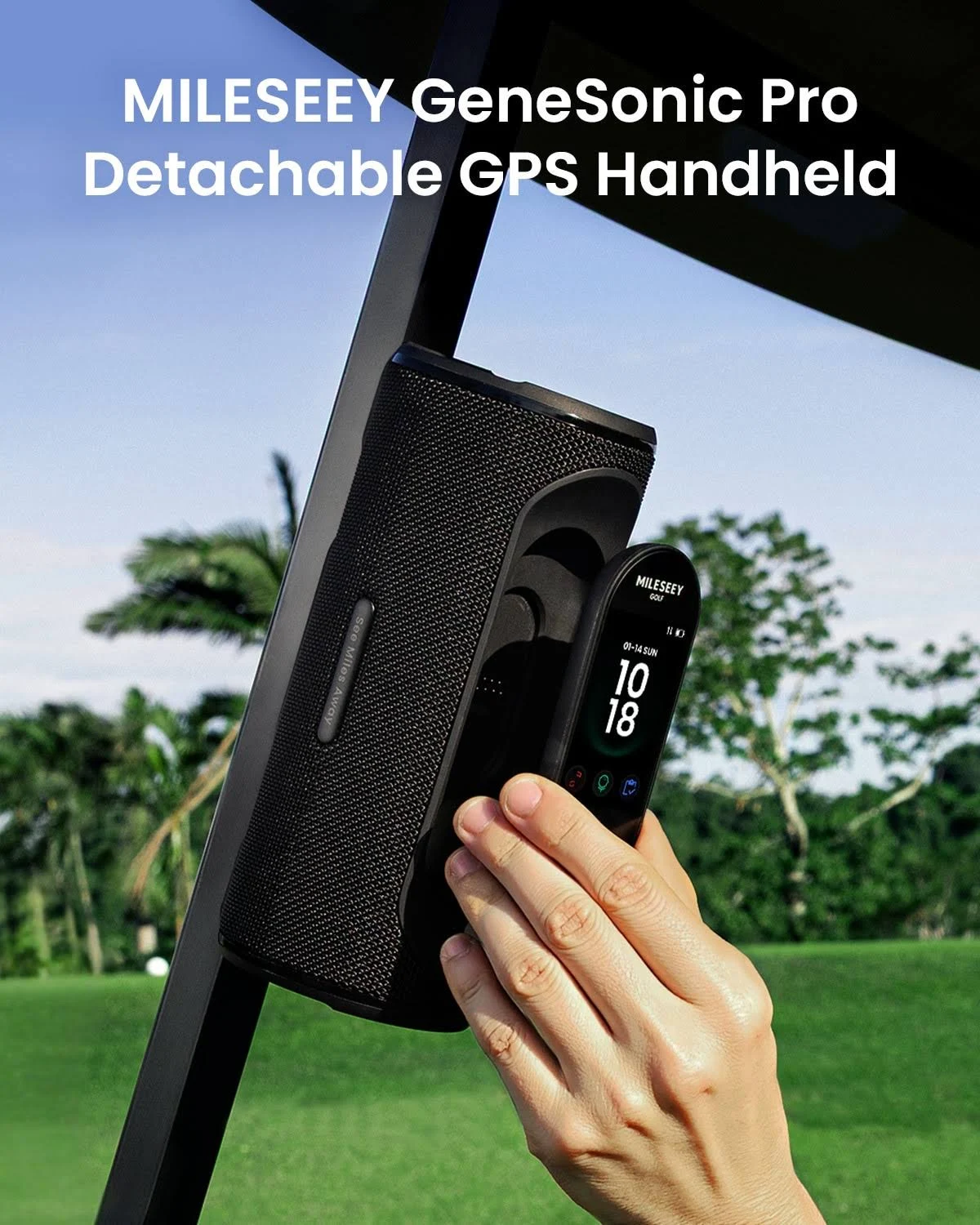 Detachable handheld GPS unit